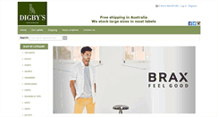 Desktop Screenshot of digbysmenswear.com